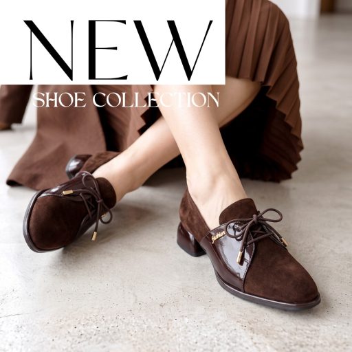 TUTTO BENE SCARPE extravagáns lakk betétes velúrbőr mocca félcipő 