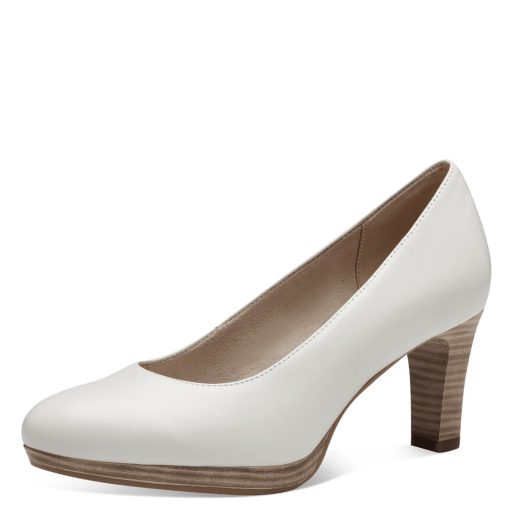TAMARIS barna sarkas fehér pumps