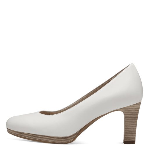 TAMARIS barna sarkas fehér pumps