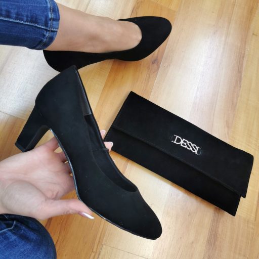 TAMARIS fekete pumps