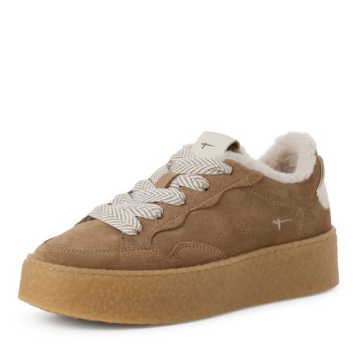TAMARIS vastag platform talpas enyhén bélelt extra velúrbőr sneaker 