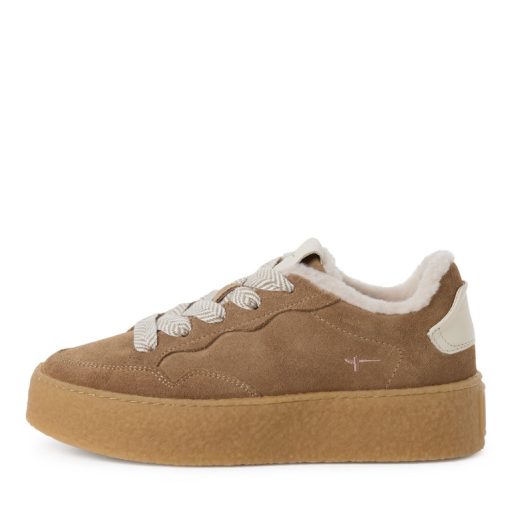 TAMARIS vastag platform talpas enyhén bélelt extra velúrbőr sneaker 