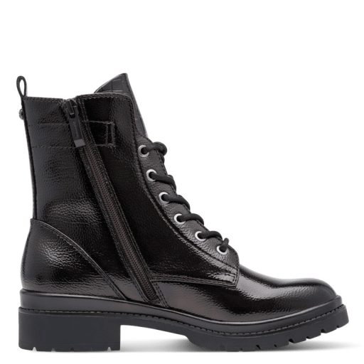 TAMARIS combat stílusú fűzős bakancs – mocca