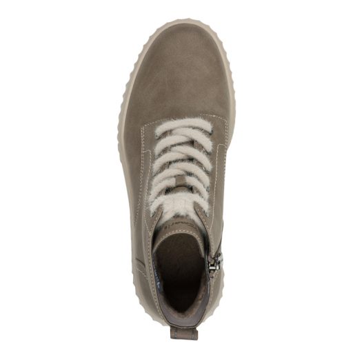 TAMARIS ESSENTIALS vastag talpú vagány taupe bakancs 