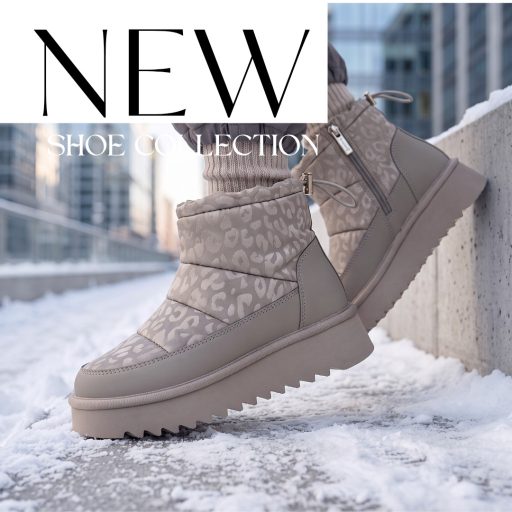 TAMARIS ultralight leopárdmintás platformtalpú hótaposó – szürke