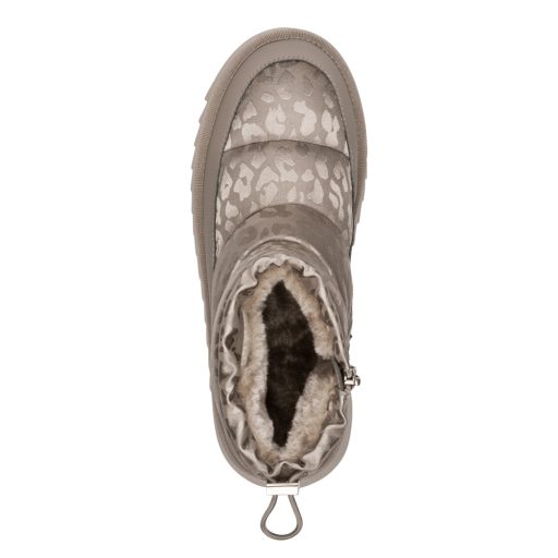 TAMARIS ultralight leopárdmintás platformtalpú hótaposó – szürke