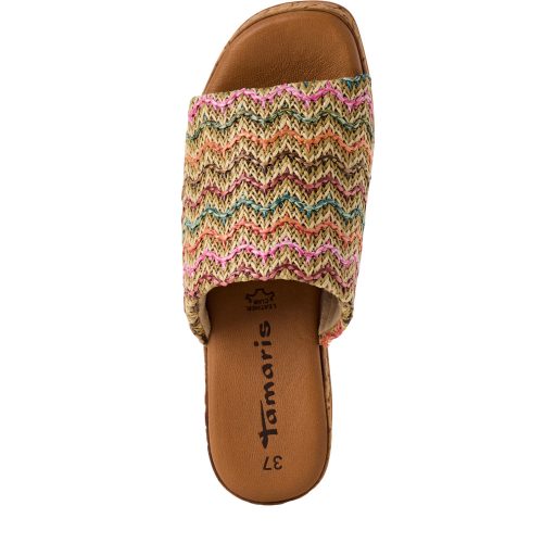 TAMARIS platform talpas multicolor papucs 