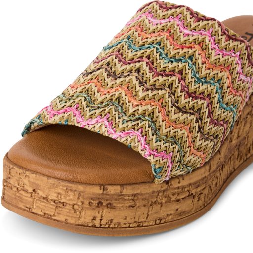 TAMARIS platform talpas multicolor papucs 