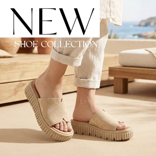 TAMARIS vastag platform talpas bézs bőr trendi papucs 