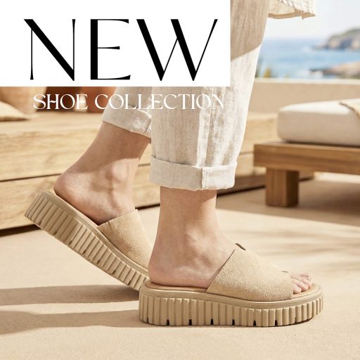 TAMARIS vastag platform talpas bézs bőr trendi papucs 