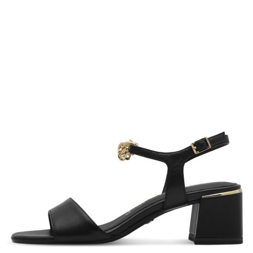 TAMARIS kis sarkas láncos extra fekete szandál