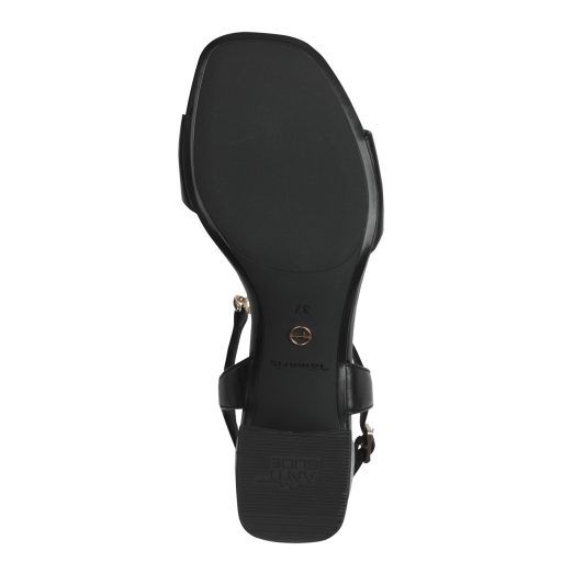 TAMARIS kis sarkas láncos extra fekete szandál