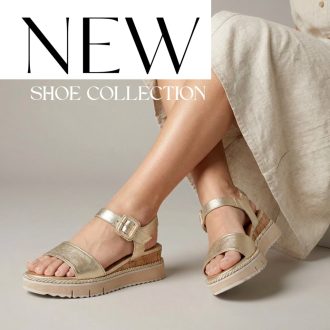 TAMARIS platform talpas arany szandál