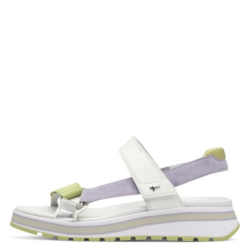 TAMARIS emelt talpú multicolor pántos kényelmi szandál