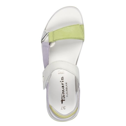 TAMARIS emelt talpú multicolor pántos kényelmi szandál