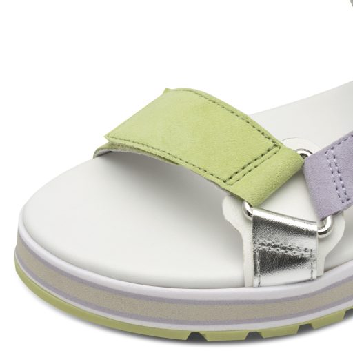 TAMARIS emelt talpú multicolor pántos kényelmi szandál