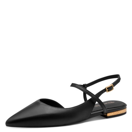 TAMARIS extra csini fekete sling 