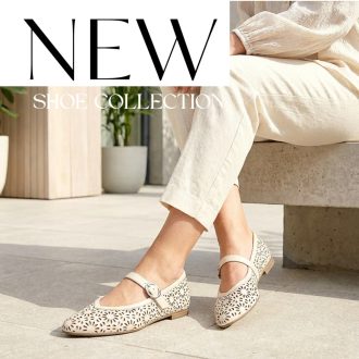 MARCO TOZZI lyukacsos cream balerina