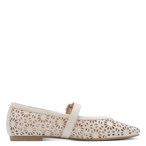 MARCO TOZZI lyukacsos cream balerina