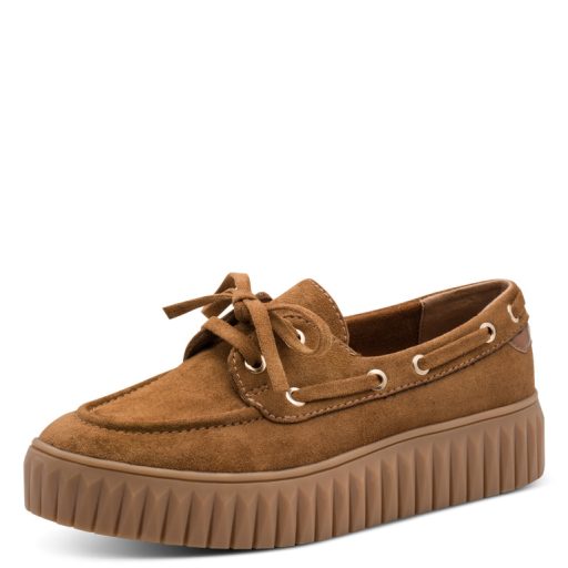 MARCO TOZZI vastag platform talpas camel slip-on 