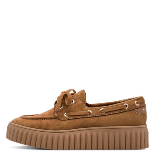 MARCO TOZZI vastag platform talpas camel slip-on 