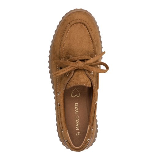 MARCO TOZZI vastag platform talpas camel slip-on 