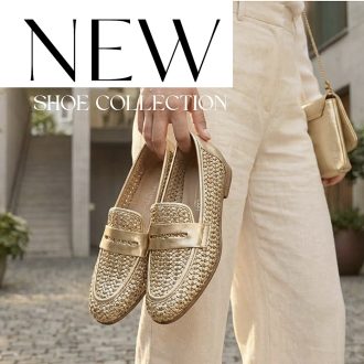 MARCO TOZZI lyukacsos fonott arany mokaszin 