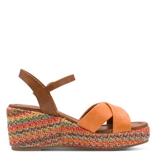 MARCO TOZZI multicolor platform talpas mangó szandál 