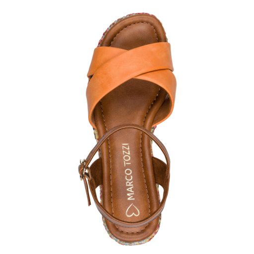 MARCO TOZZI multicolor platform talpas mangó szandál 