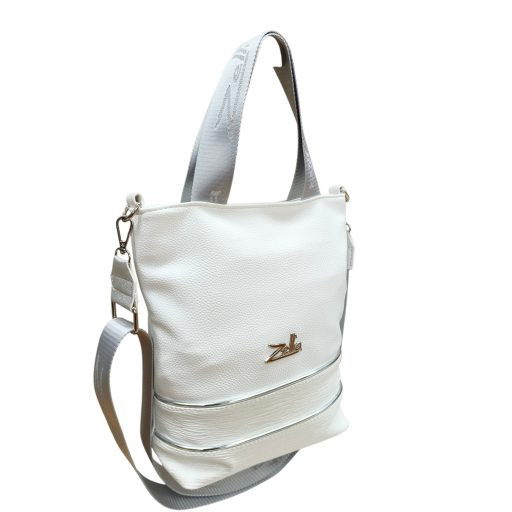 Zellia kézi,- váll- és oldaltáska fehér