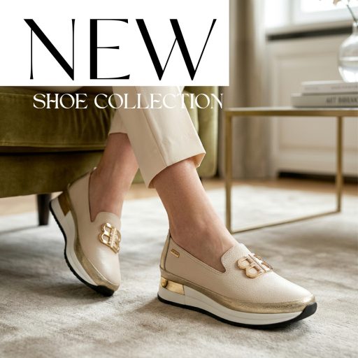 BETTY emelt talpú díszes bézs bőr slip-on 
