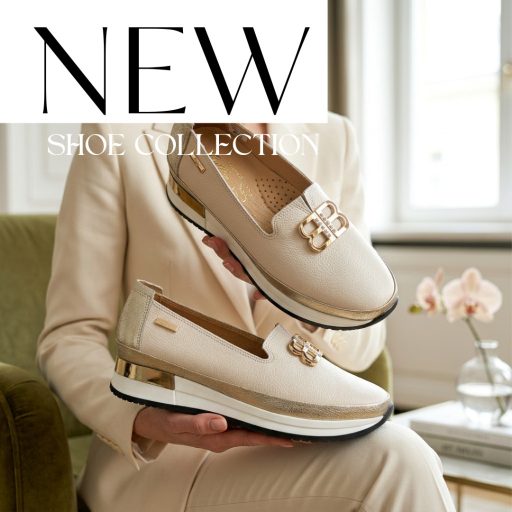 BETTY emelt talpú díszes bézs bőr slip-on 