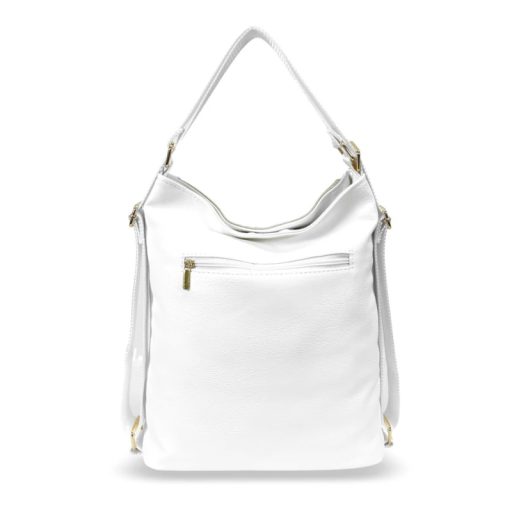 Zellia váll,- és hátitáska krém-arany-fehér
