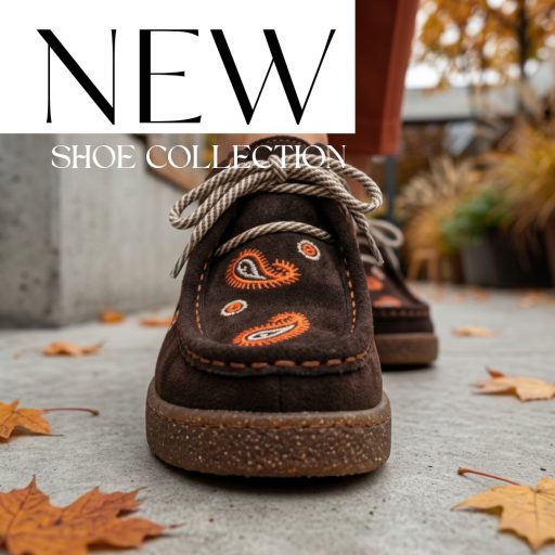 TUTTO BENE SCARPE vastag talpú hímzett velúrbőr mocca félcipő 