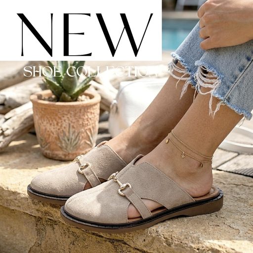 TUTTO BENE SCARPE lapos talpú taupe velúrbőr klumpa