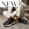 WEI platform talpas fekete-bézs sneaker 