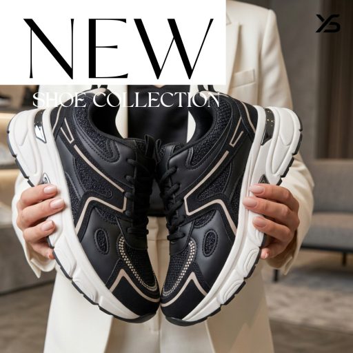 WEI platform talpas fekete-bézs sneaker 