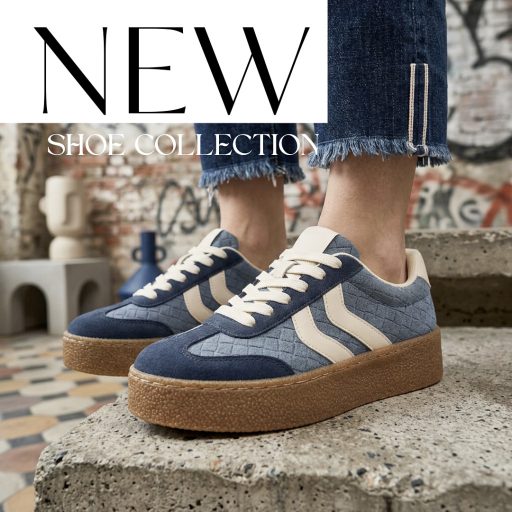 WEI vastag platform talpas navy sneaker 