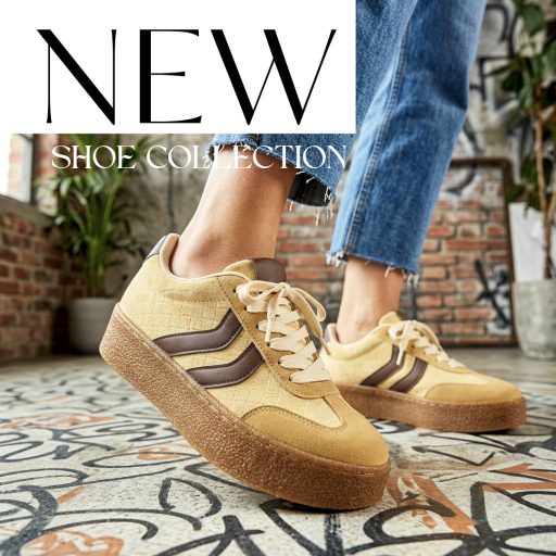 WEI vastag platform talpas sárga sneaker 