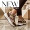 WEI platform talpas vagány bézs sneaker 