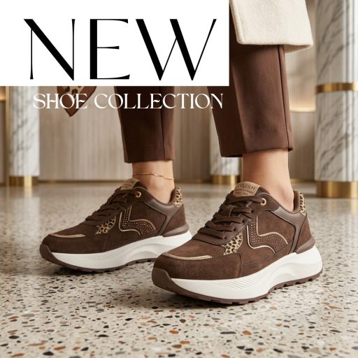 WEI platform talpas vagány barna sneaker 