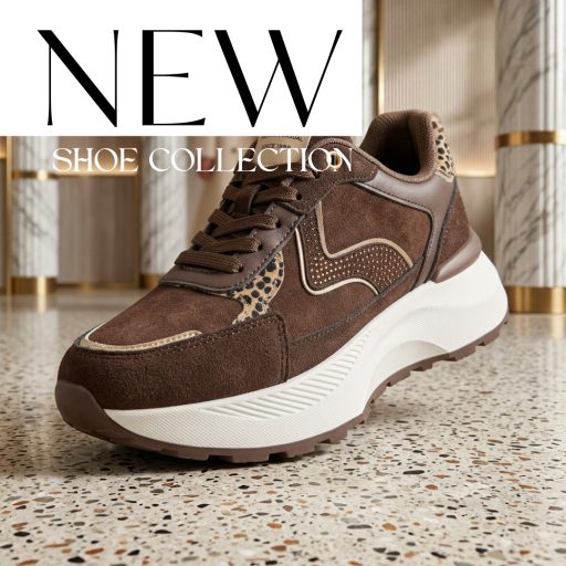 WEI platform talpas vagány barna sneaker 
