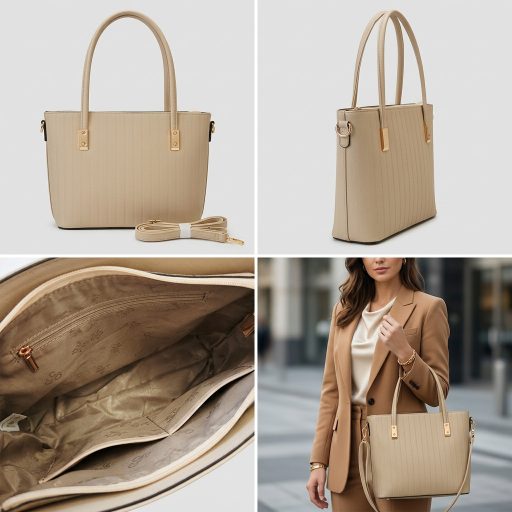 Váll,- és oldaltáska kis méretű elegáns bézs 