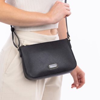 TAMARIS ANJA váll,- és oldaltáska struktúrált fekete 