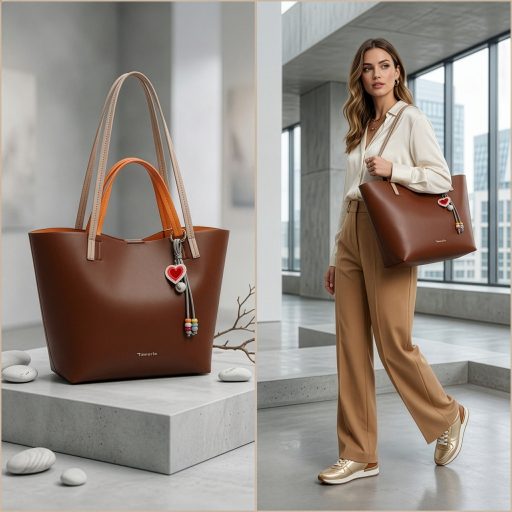 TAMARIS KESHIA kézi,- és válltáska cognac + kisméretű oldaltáska vagy nesszeszer 