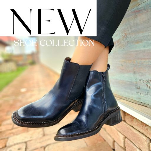 BAGATT BY BUGATTI kis sarkas sötétkék bőr chelsea