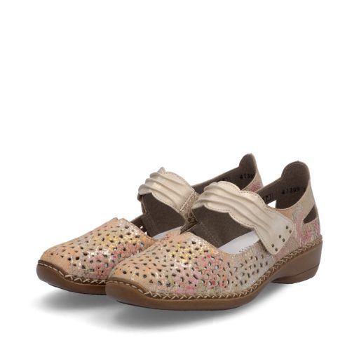 RIEKER lyukacsos multicolor félcipő