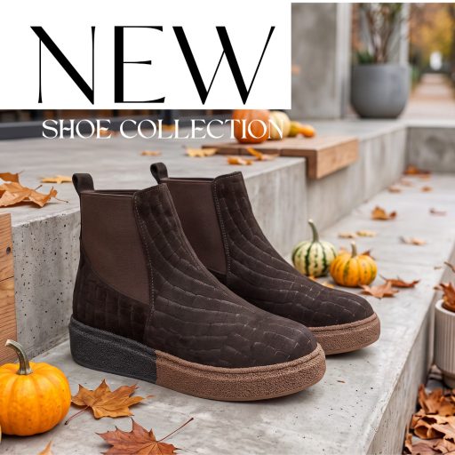 TUTTO BENE SCARPE vastag platform talpas croco mintás trendi meleg béléses mocca bokacsizma 