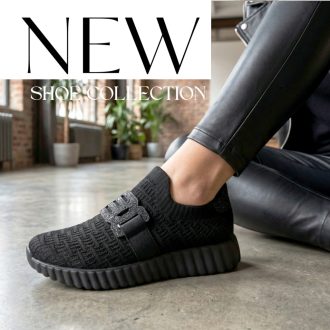 BAGATT BY BUGATTI fekete pille könnyű vászon slip-on 