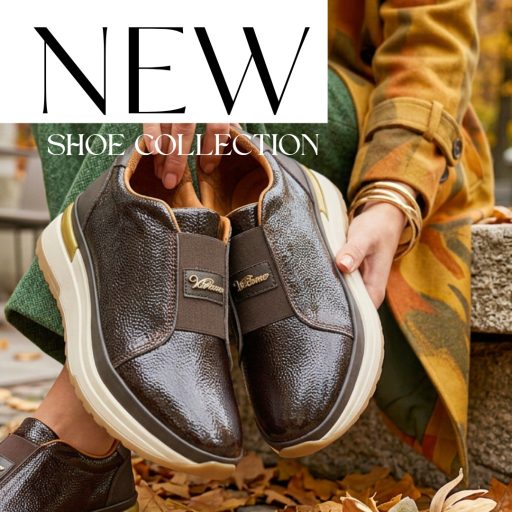VIA ROMA emelt talpú magasfényű mocca slip-on 